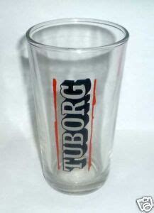 TUBORG BEER Vintage Beer GLASS From MALAYSIA Rare 5.5" Tall 1990 | eBay