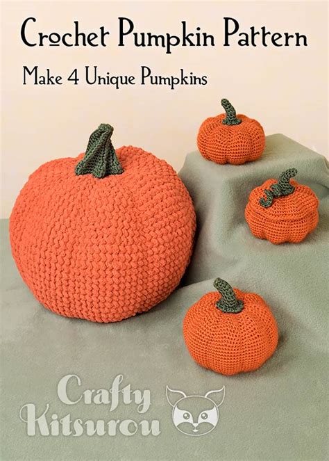 Pattern: Amigurumi Crochet Pumpkins - Crafty Kitsurou