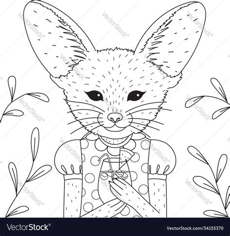 Fennec fox Royalty Free Vector Image - VectorStock