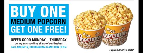 FREE IS MY LIFE: COUPON: BOGO FREE Medium Popcorn at Uptown Theatres in ...