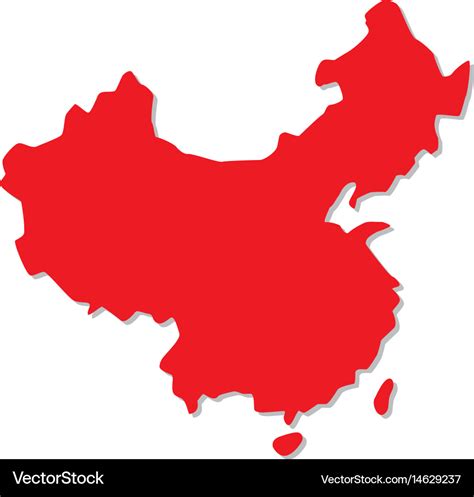 Map of china Royalty Free Vector Image - VectorStock