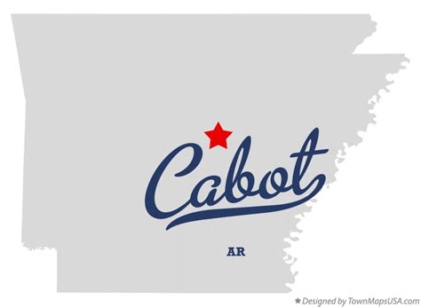 Map of Cabot, AR, Arkansas