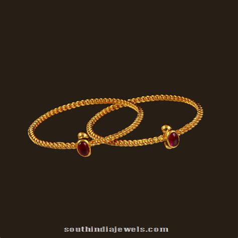 Gold Baby Bangles From VBJ ~ South India Jewels