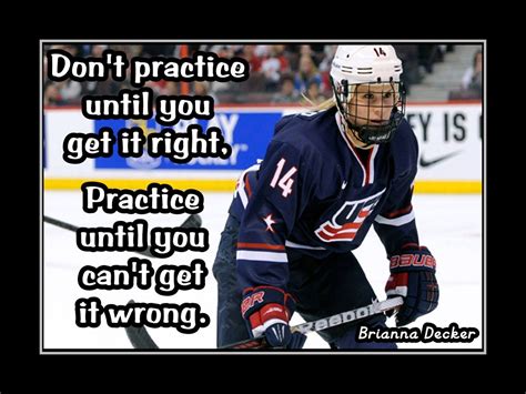 Items similar to Hockey Motivation Gift Brianna Decker Photo Quote ...