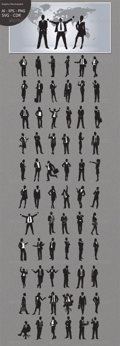 Business People Silhouettes | Silhouette stencil, Silhouette people, Silhouette