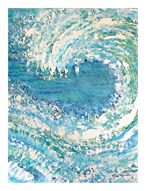 Wave art download print digital artwork surf painting | Etsy