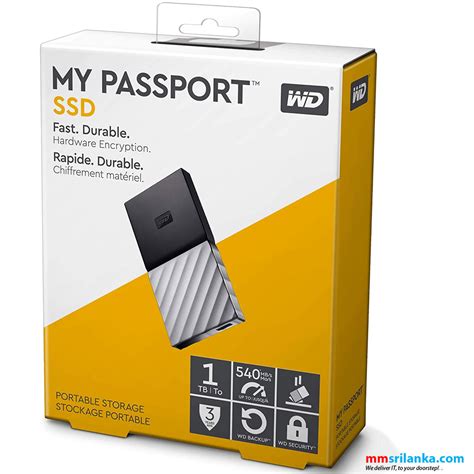 WD 1TB My Passport SSD External Portable Drive, USB 3.1