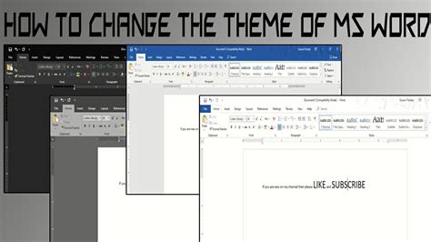 How to change theme in Microsoft Word 2019 | Microsoft word - YouTube