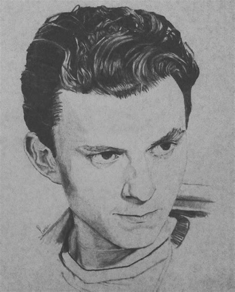 here's a sketch of tom holland by me : r/Spiderman