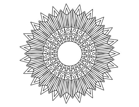 Mandala Art Black and white, Coloring page, decoration, 5150087 Vector ...