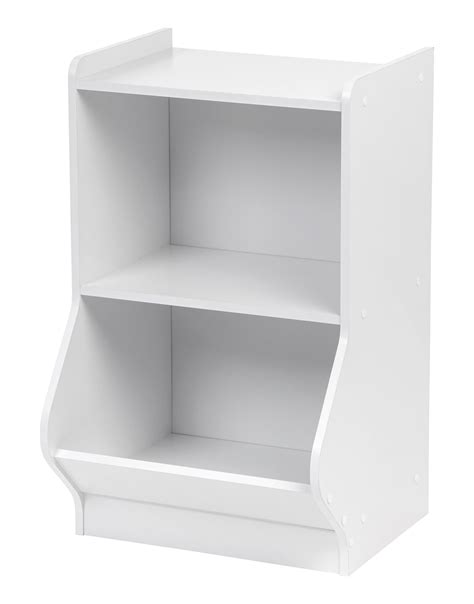 IRIS USA, 2-Tier Storage and Organization Shelf, White - Walmart.com ...