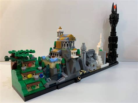 LEGO MOC THE L0RD OF THE RINGS Skyline Architecture (LOTR) by MOMAtteo79 | Rebrickable - Build ...