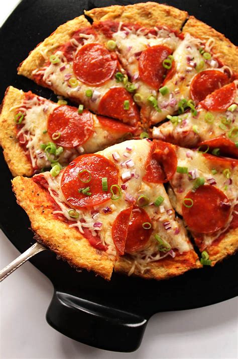 Easy Cauliflower Pizza Crust (GF) - Robust Recipes