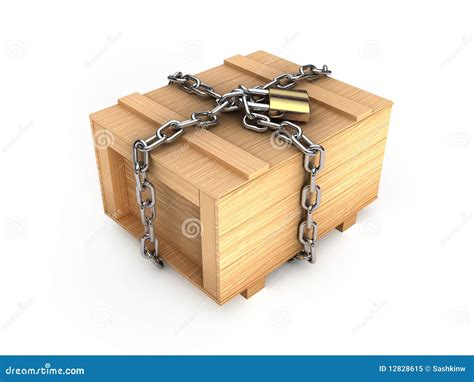 Locked box stock illustration. Illustration of order - 12828615