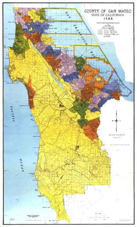 San Mateo County Map - San Mateo California • mappery