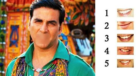 Let's have some fun. Can you guess Akshay's perfect smile? | Celebrity ...