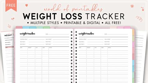 Free Printable Weight Loss Tracker - World of Printables