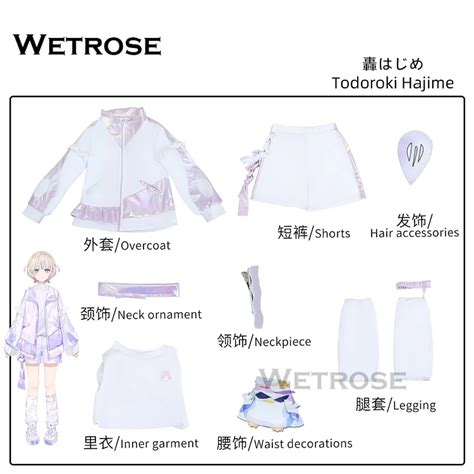 【Wetrose】In Stock Todoroki Hajime 轟はじめ Hololive Dev_Is ReGLOSS Banchou Vtuber Outfit Holo Cos ...