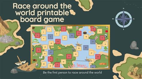 Printable Board Game Fun Geography - Etsy