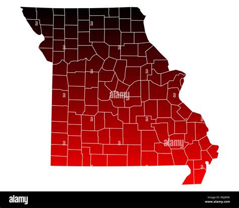 map of missouri Stock Photo - Alamy