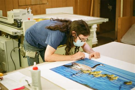 Coworker Matting a Print | Mayne Framing Employee Matting a … | Flickr