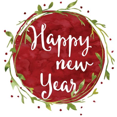 Happy New Year Wreath Free Stock Photo - Public Domain Pictures