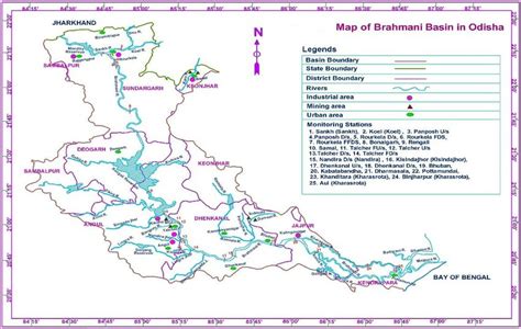 Map of Brahmani river basin in Odisha | Download Scientific Diagram