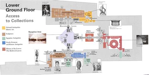 museum pari floor map - Google 検索 Sully, Medieval, Louvre Pyramid, Saint Chapelle, Rue Saint ...