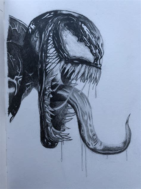 Venom. Pencil. : r/sketches