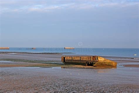 Mulberry Harbours stock photo. Image of normandy, caissons - 78944700