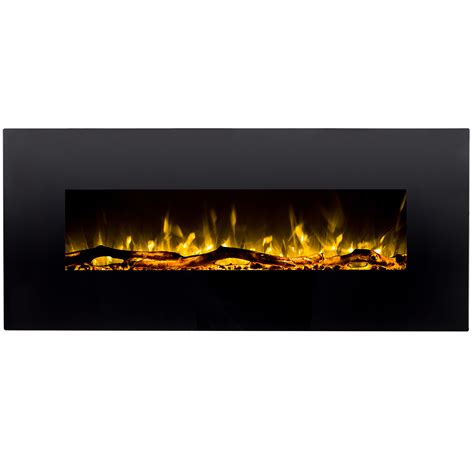 Ashford 50 Inch Black Ventless Heater Electric Wall Mounted