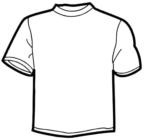 Blank T-shirt Outline - Cliparts.co