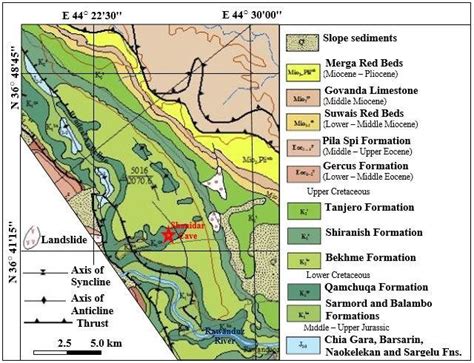 Shanidar Cave Map