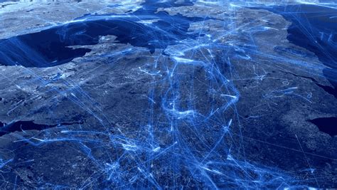 24 Hours Of Flight Paths Over Europe Visualized In A Gorgeous Video