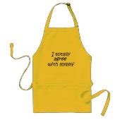 Funny quote aprons kitchen gifts joke friend humor | Zazzle