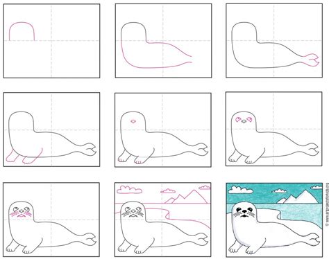 How to Draw a Seal · Art Projects for Kids