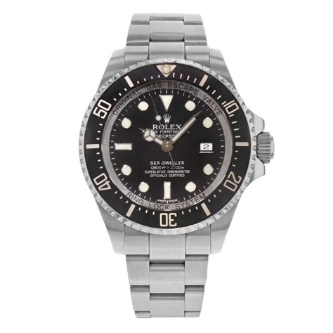 Rolex Deepsea Sea-Dweller 116660 Black on Black Steel Ceramic Automatic ...