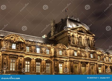 Architecture of Louvre Palace Paris Stock Image - Image of france ...