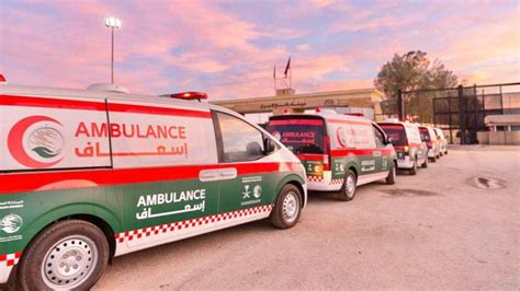 14 Saudi Arabian Ambulances Enter Gaza Strip