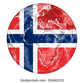 World Map Depiction Flag Norway Stock Illustration 526563115 | Shutterstock