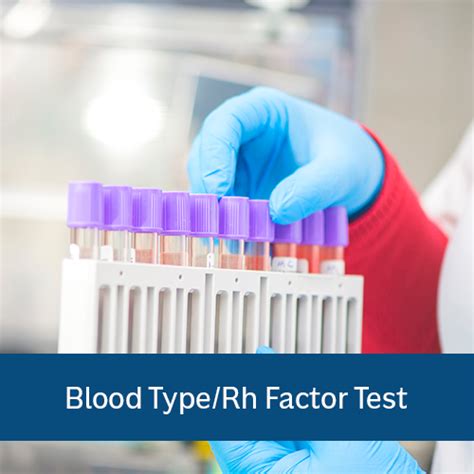 Blood Type/Rh Factor Test - Prism Health Lab