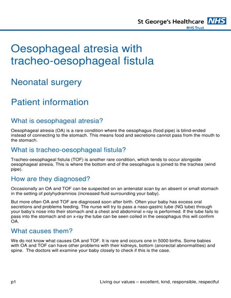 Oesophageal Atresia