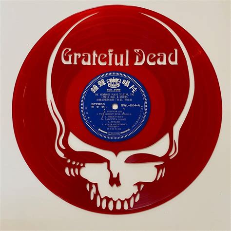 Grateful Dead Vinyl Record Art RED VINYL | Etsy | Grateful dead vinyl ...