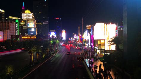 View Of The Strip In Las Vegas At Night 4K 1624330 Stock Video at Vecteezy