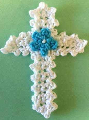 FP220 Easter Cross Applique | Crochet cross, Crochet bookmark pattern ...