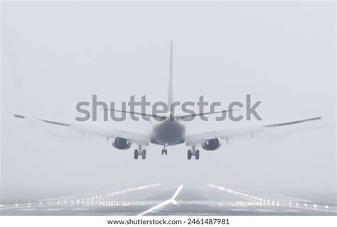 Rear View Boeing 737 Airplane About Stock Photo 2461487981 | Shutterstock