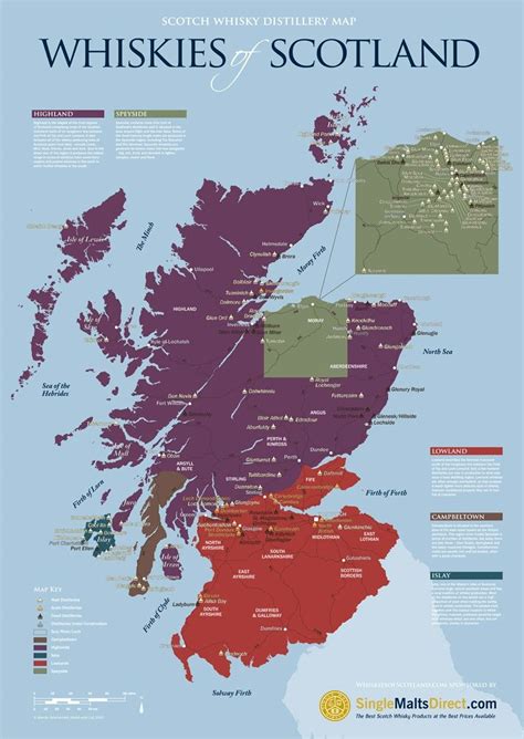 Whisky Map of Scotland Scotland Road Trip, Scotland Travel, Scotland ...