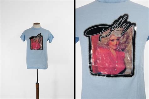 Vintage 70s Dolly Parton T-shirt Made in USA Sky Blue Tee | Etsy | Dolly parton t shirt, Blue ...