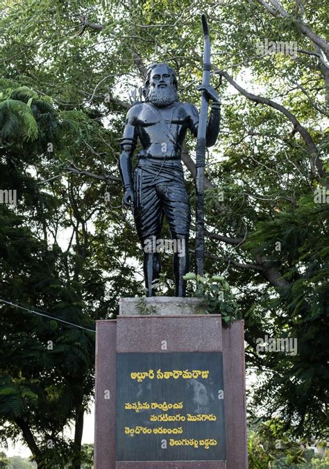 Alluri Seetharama Raju.. TELUGU freedom fighter statue in HYDERABAD : r/hyderabad