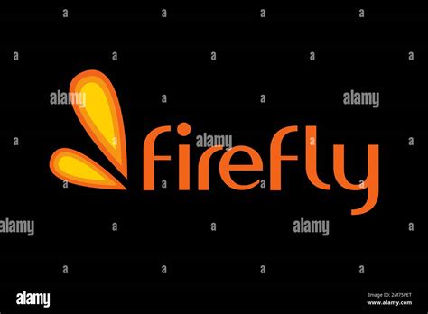 Firefly airline, logo, black background Stock Photo - Alamy